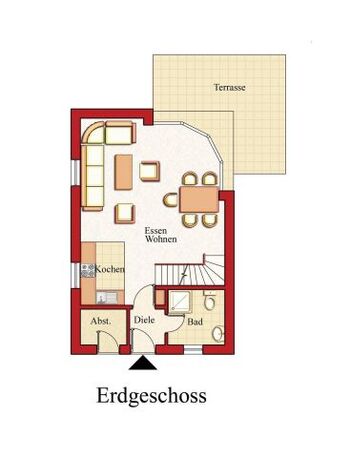 Grundriss Erdgeschoss (leider seitenverkehrt)