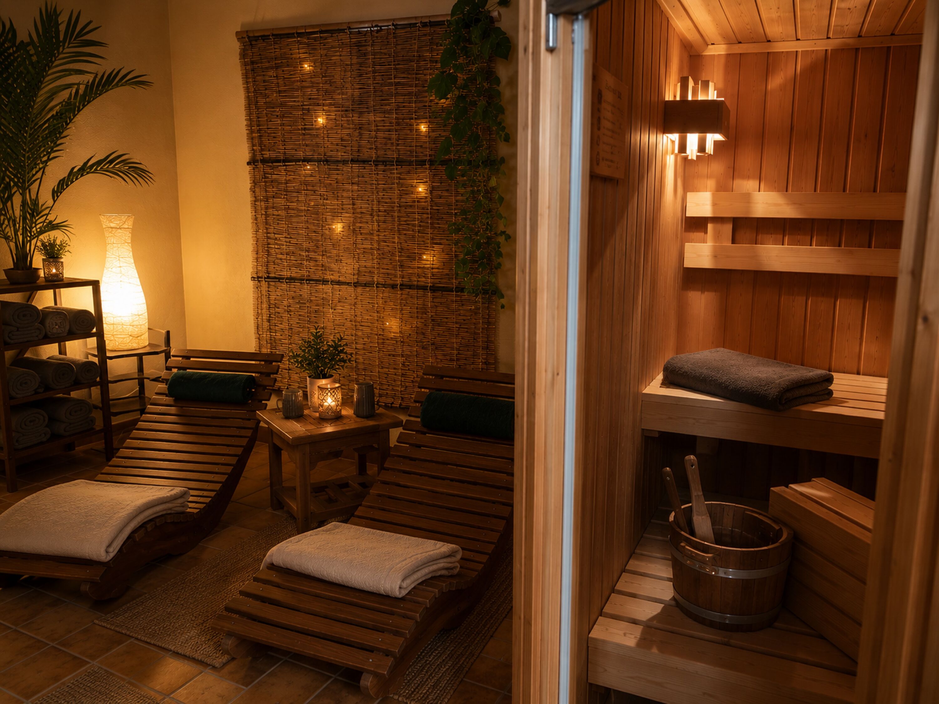 Sauna mit Ruheraum