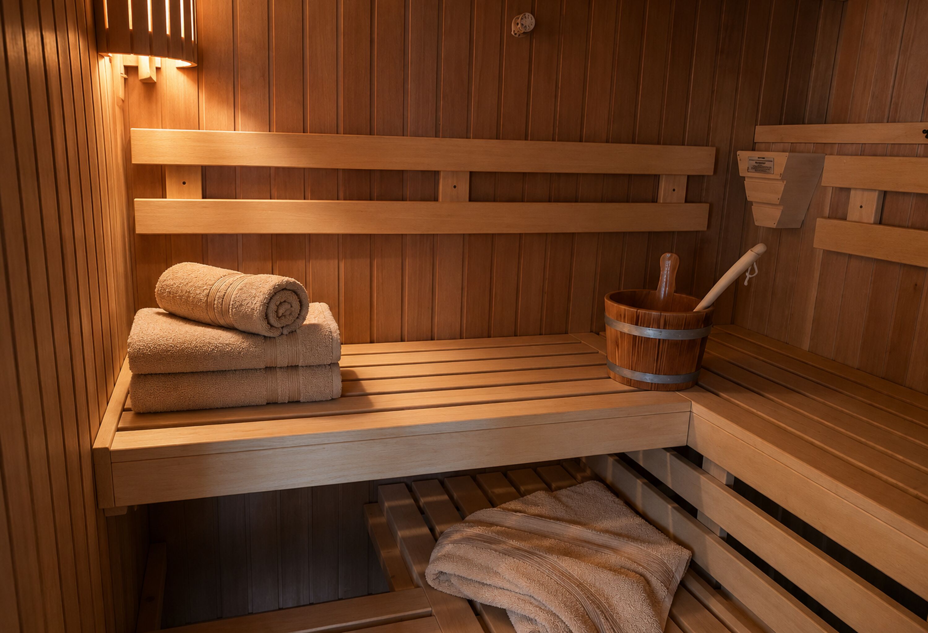 Sauna im Erdgeschoß