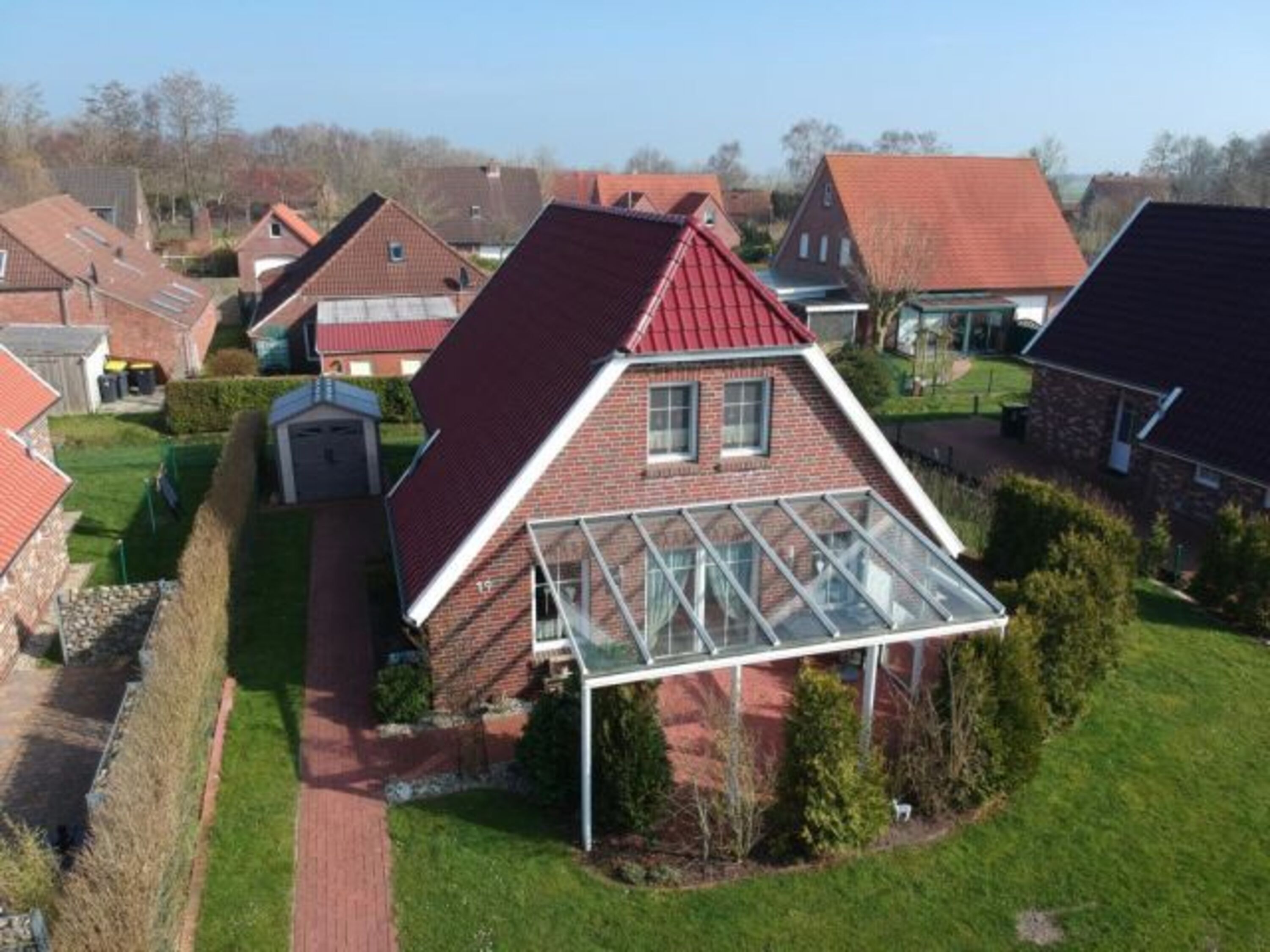 Grundstück von oben - Ferienhaus Ockenfels - Brandgansstraße