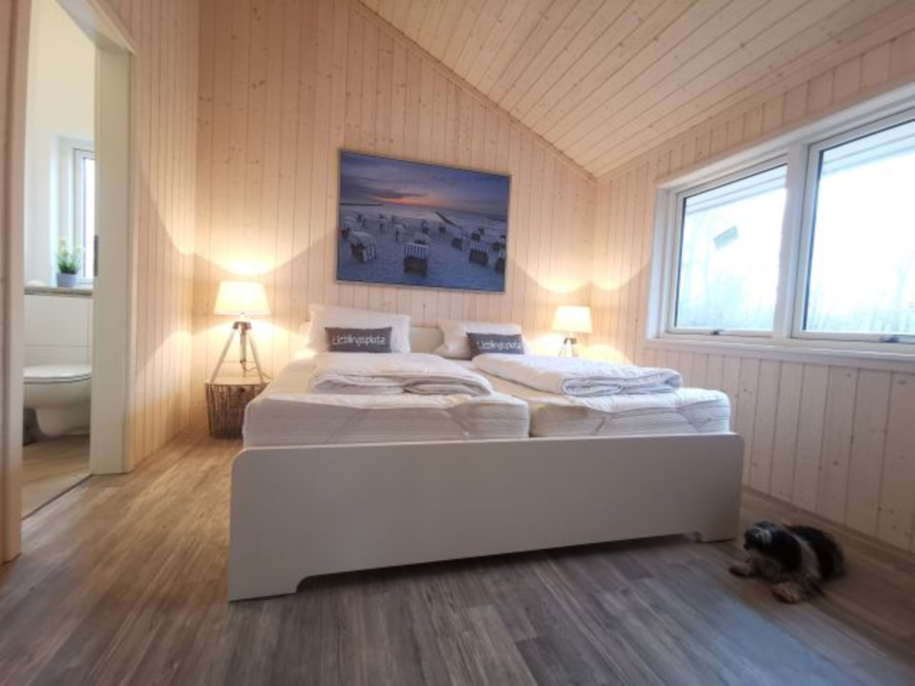 das Schlafzimmer mit EnSuite