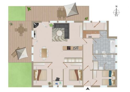 der Grundriss des Hauses