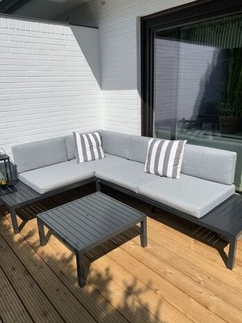 Sitzecke auf der Terrasse