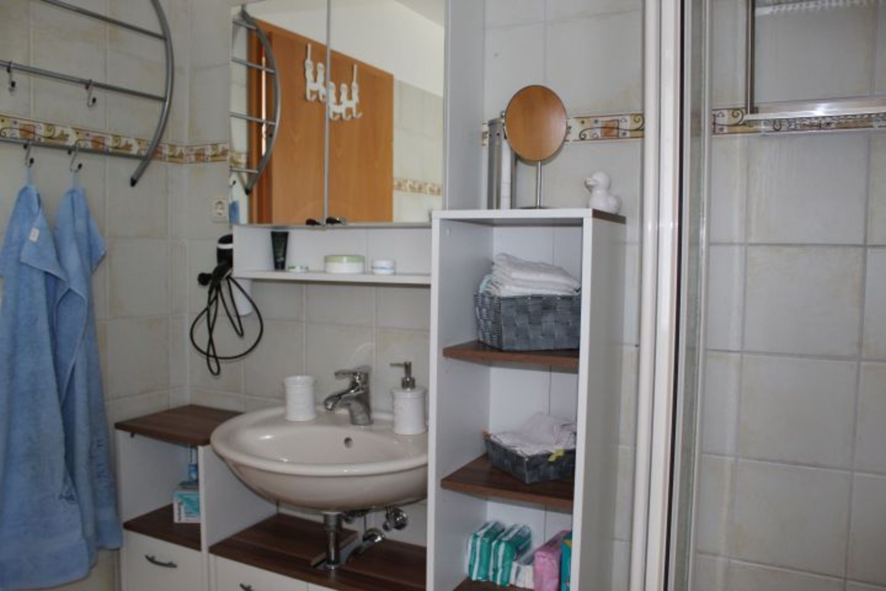 Badezimmer mit Fußbodenheizung
