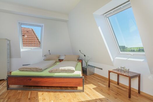 Apartment im Ferienhaus zum historischen Spital Schlafzimmer