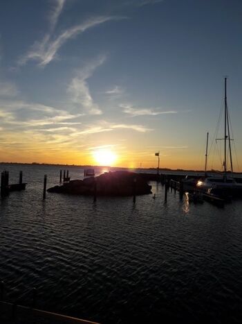 Sonnenuntergang in Wiek