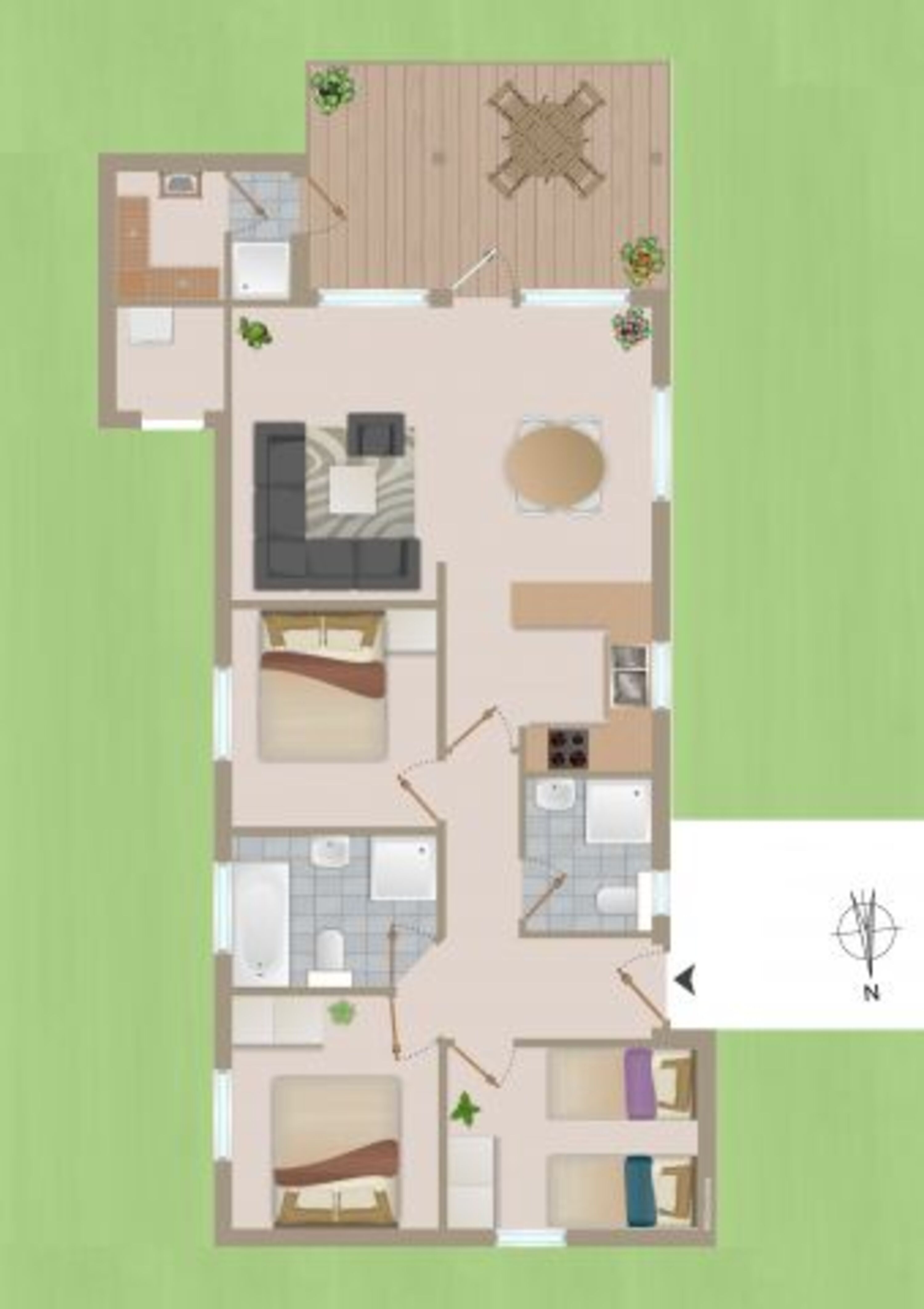 der Grundriss des Hauses