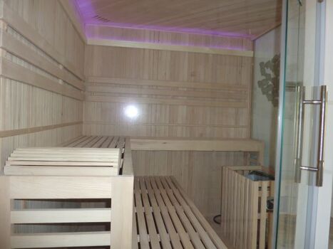 die Glassauna im Bad