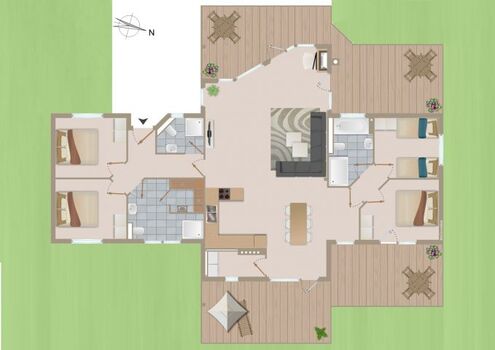 der Grundriss des Hauses