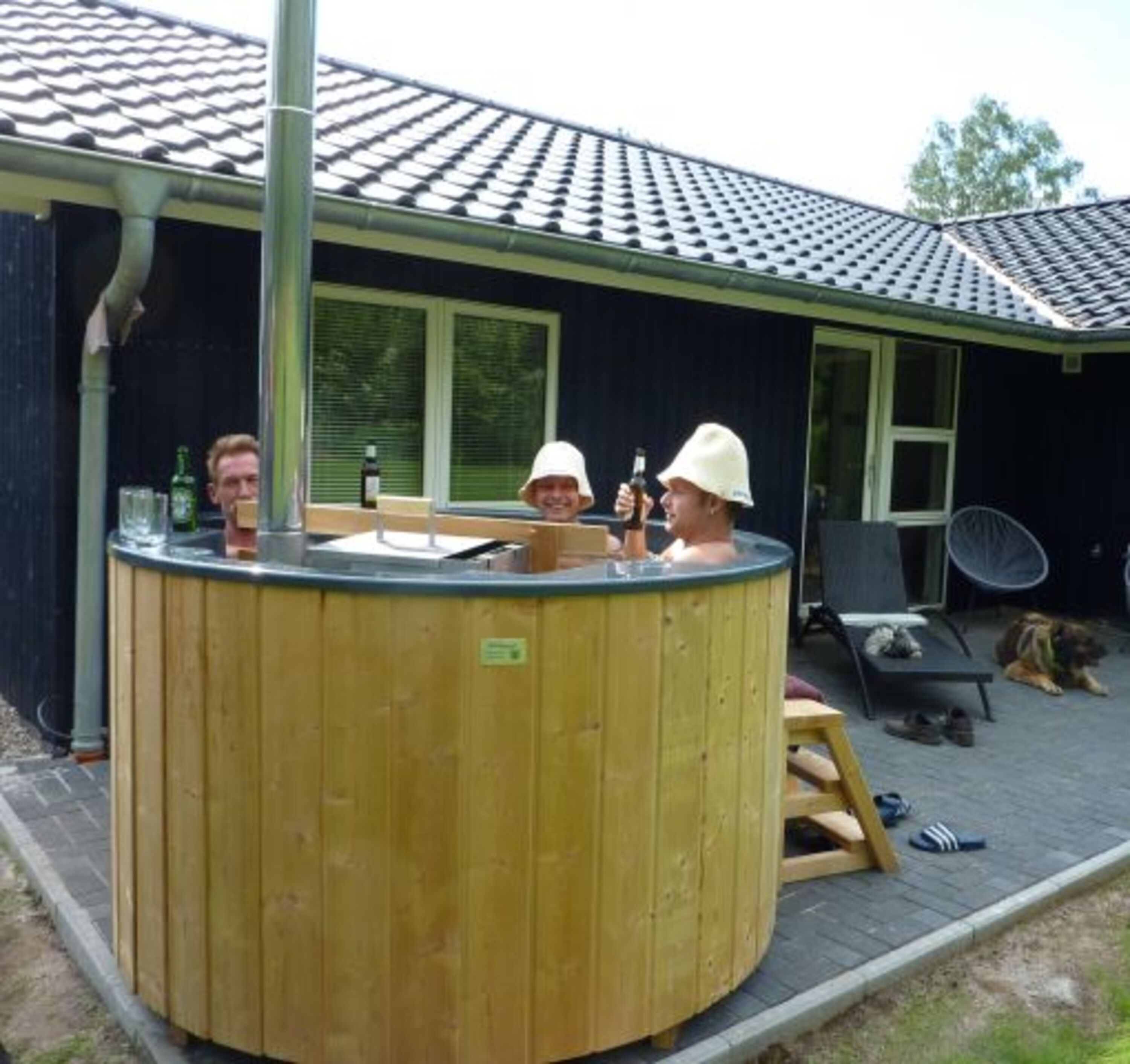 viel Spaß in der Badetonne