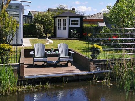 Terrasse direkt an der Gracht