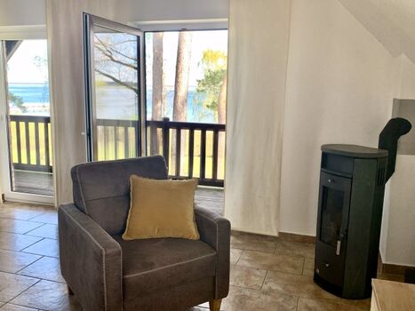 Ausblick von der Coutch auf die Müritz