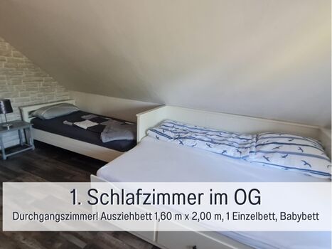 1. Schlafzimmer im Obergeschoss 
