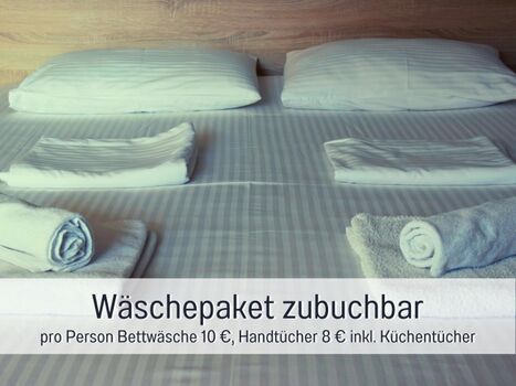 Wäschepaket zubuchbar