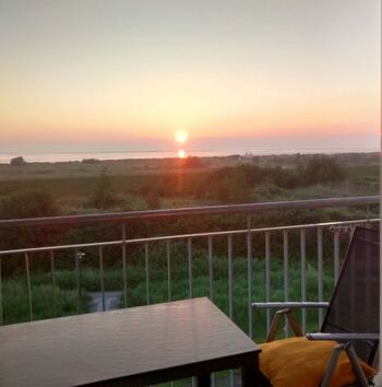 5 Uhr morgens: Sonnenaufgang vom Balkon