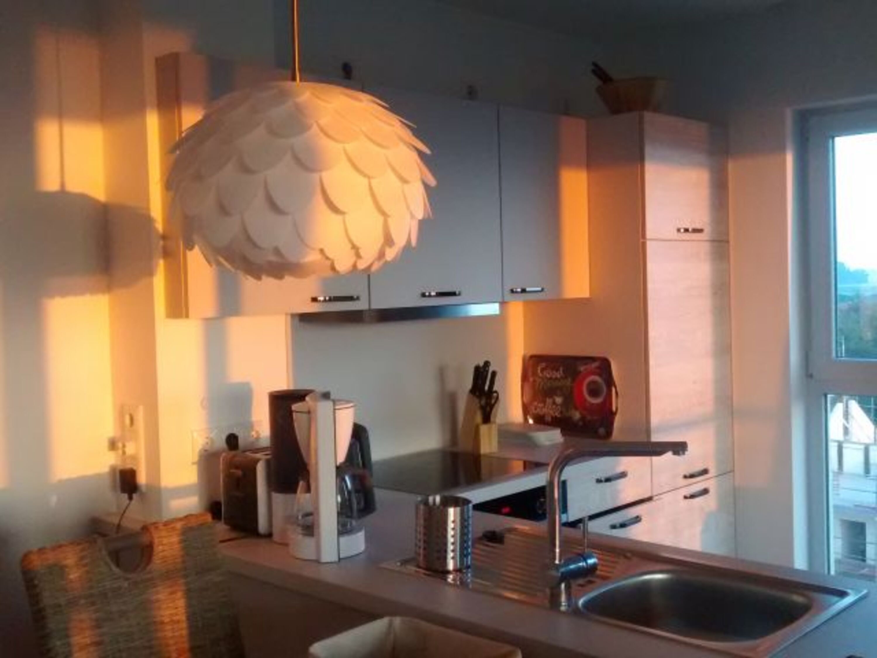 Küche bei Abendstimmung