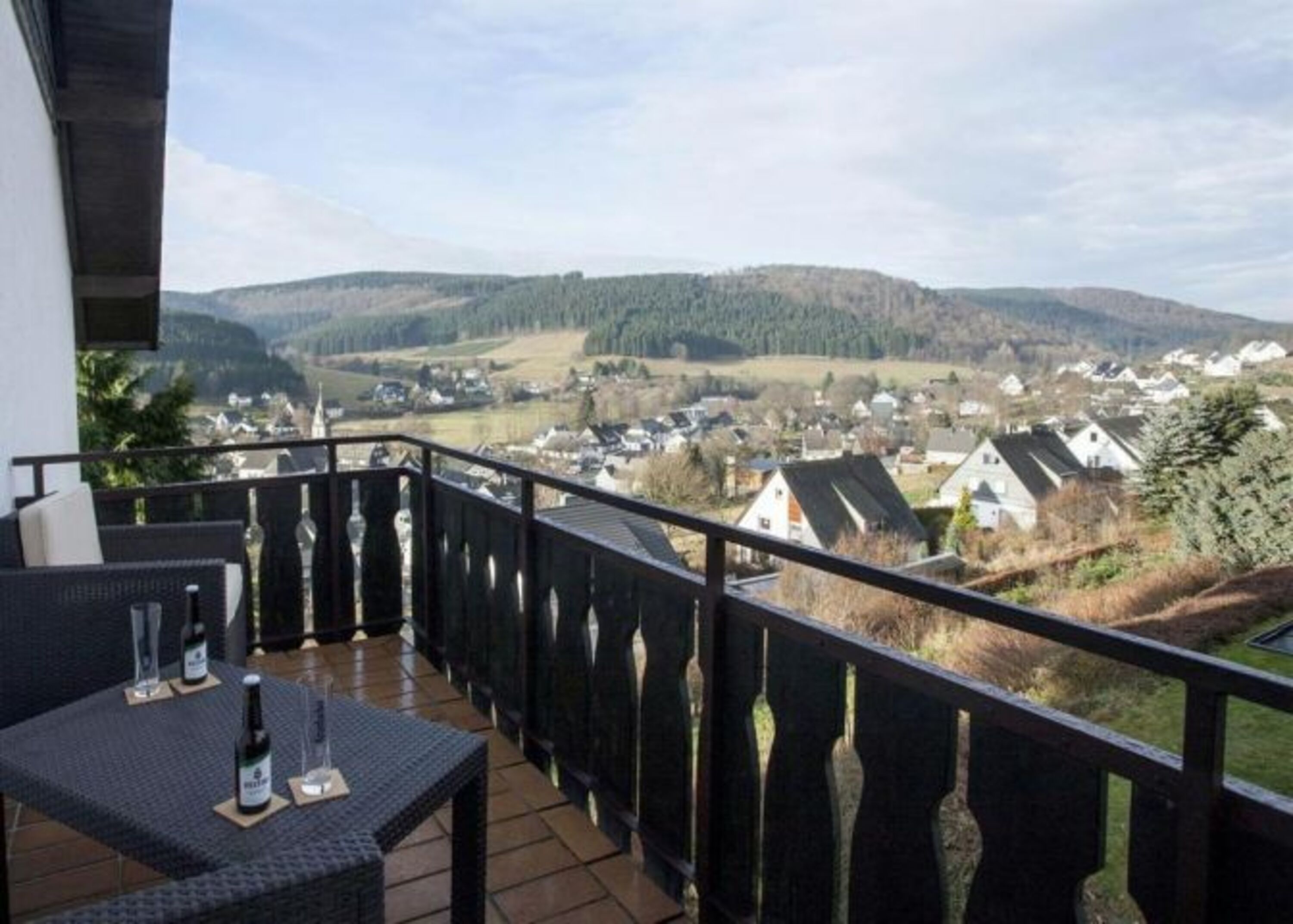 Blick vom Balkon