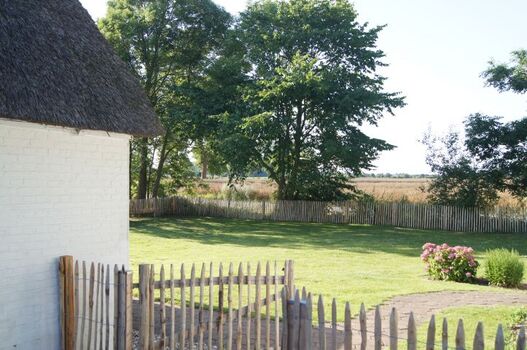 Eingezäunter Garten