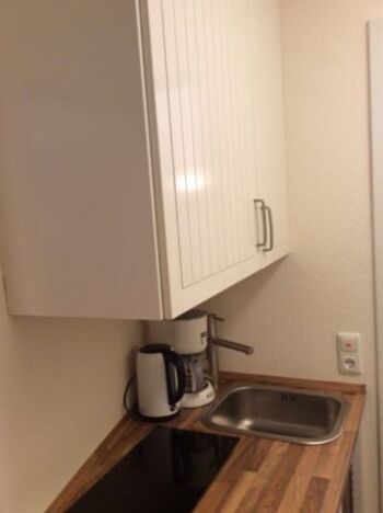 Induktionsfeld und Spüle