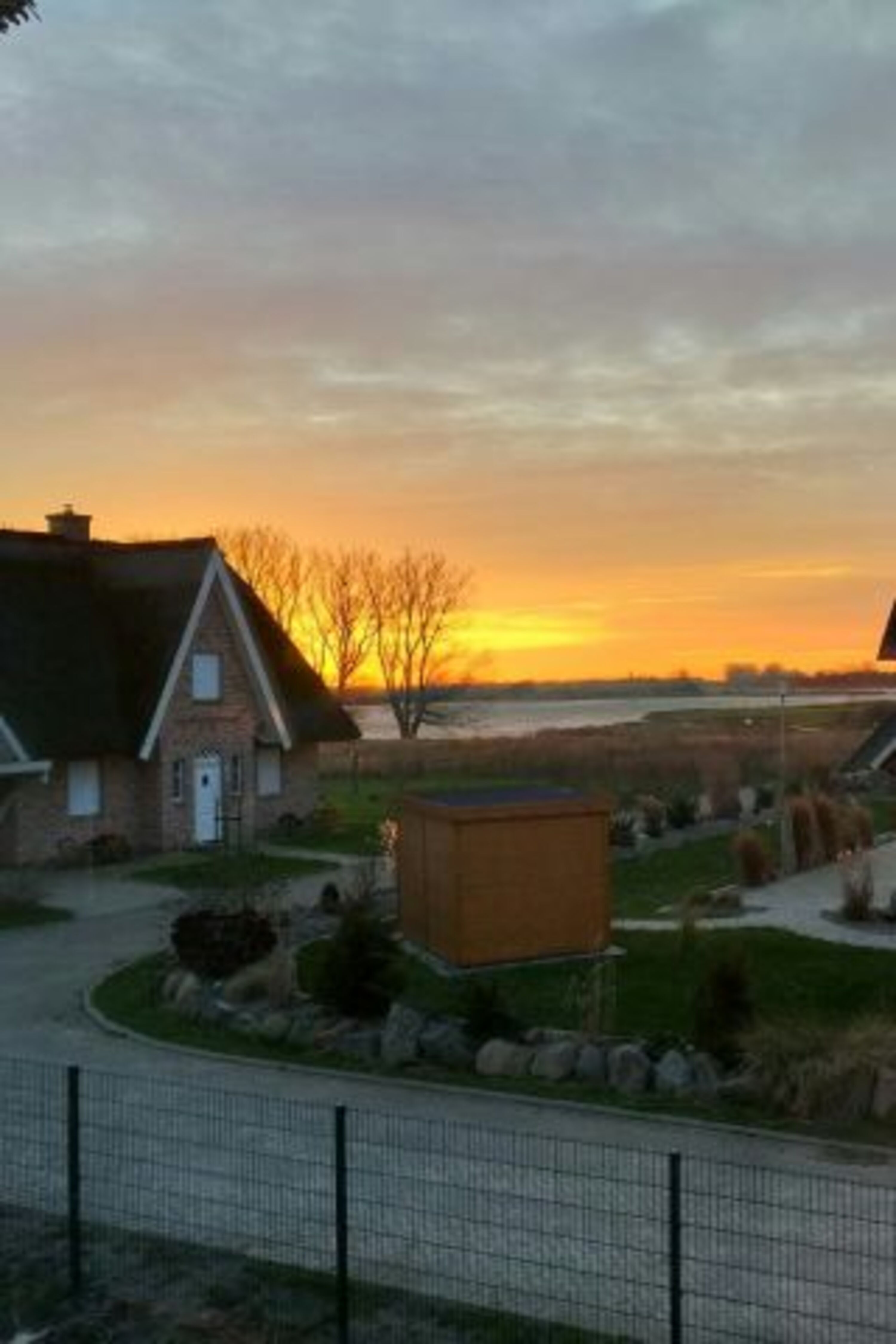Sonnenuntergang aus den Schlafzimmern