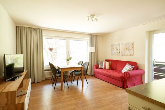 Wohnraum der Ferienwohnung Laika