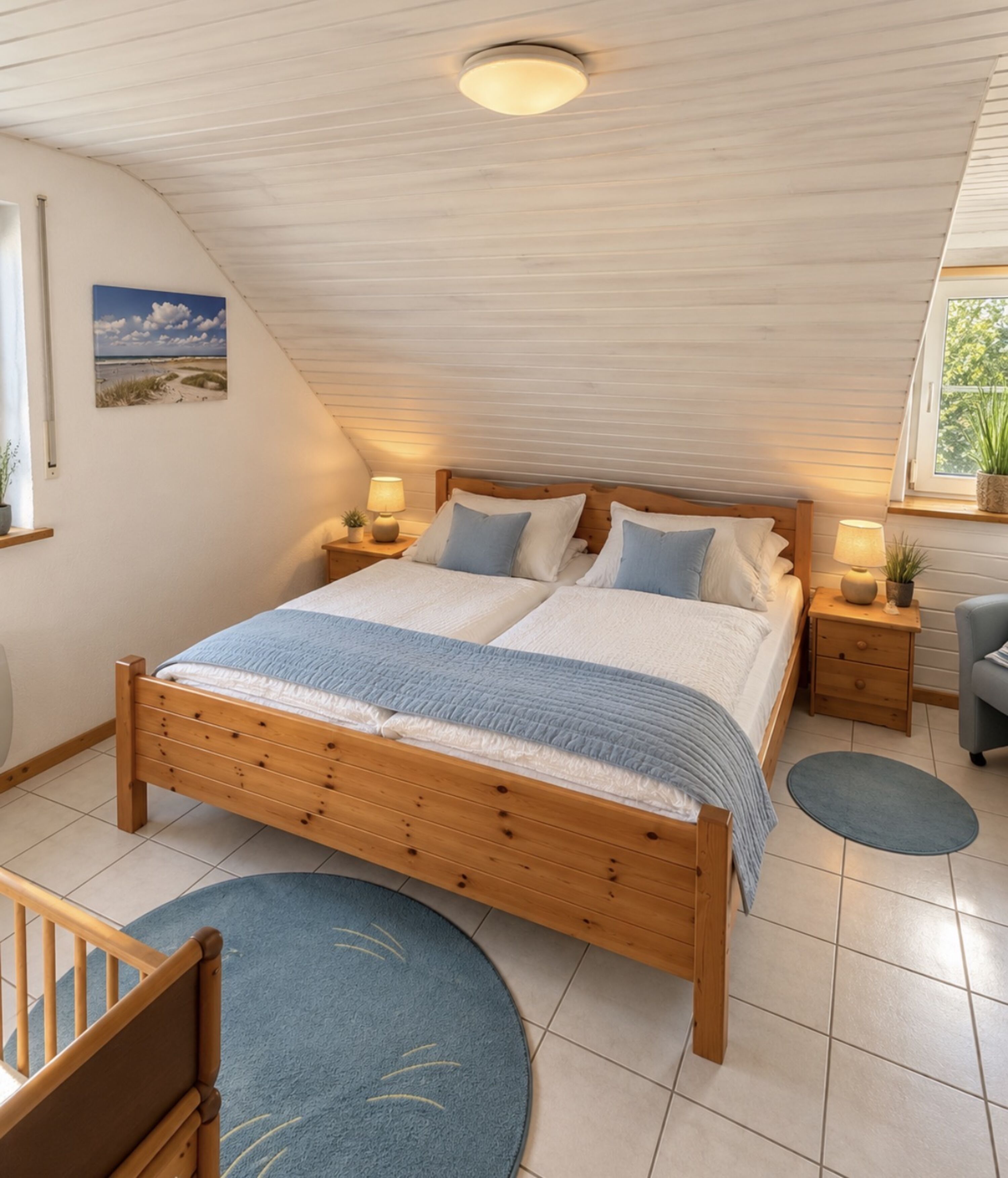 Schlafzimmer I von der Tür aus
