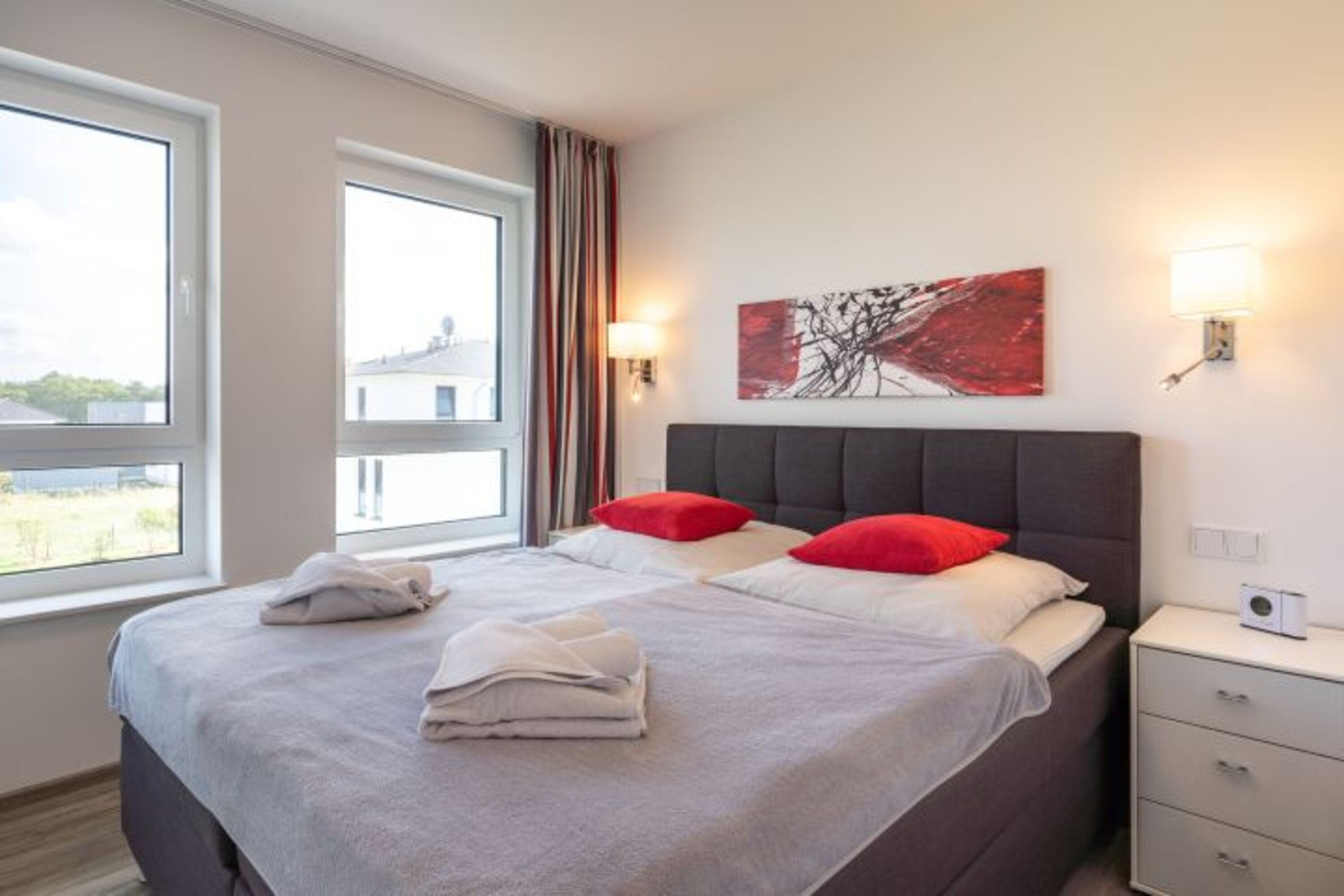 zweites Schlafzimmer mit TV