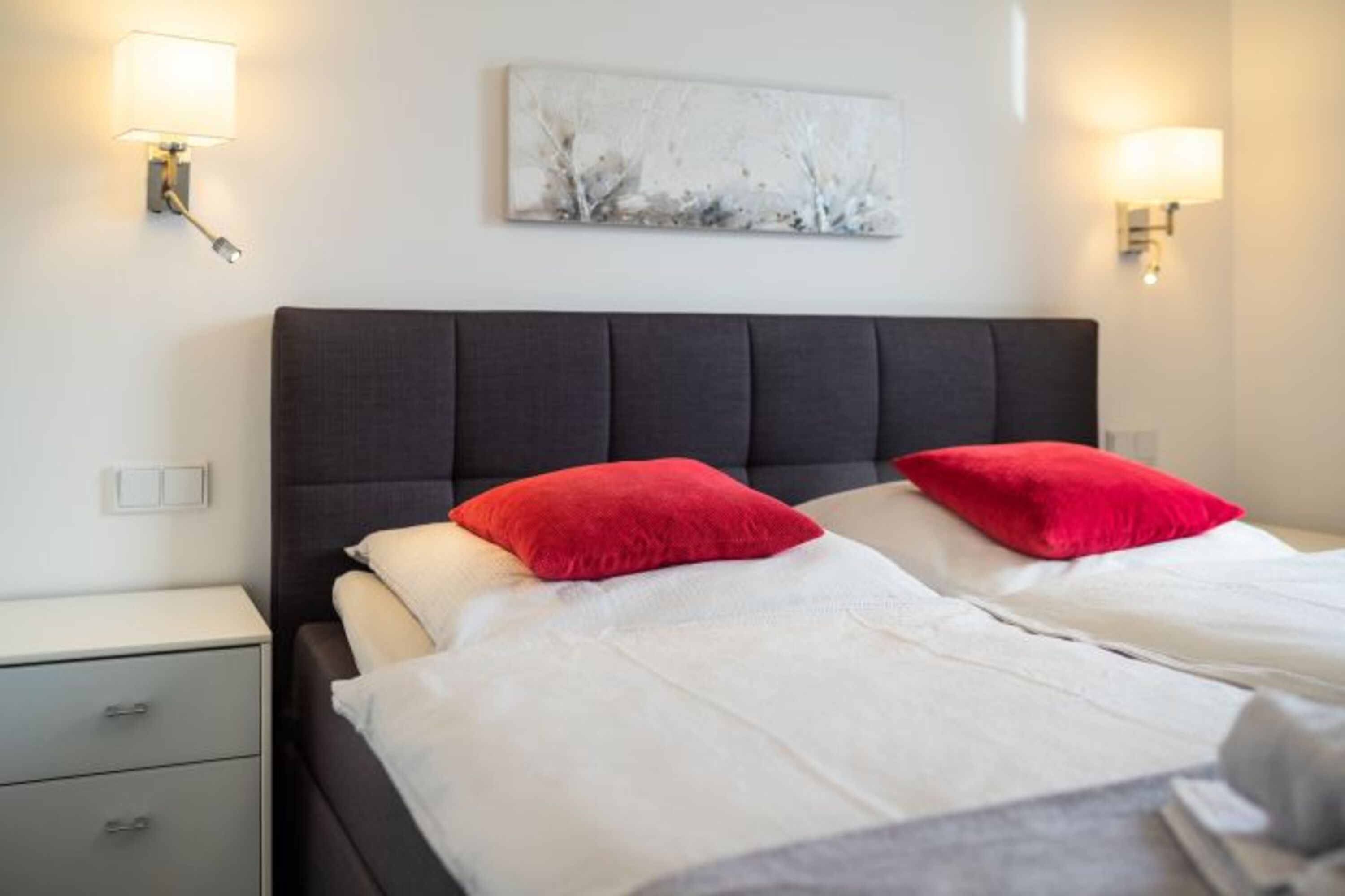 Schlafzimmer mit TV