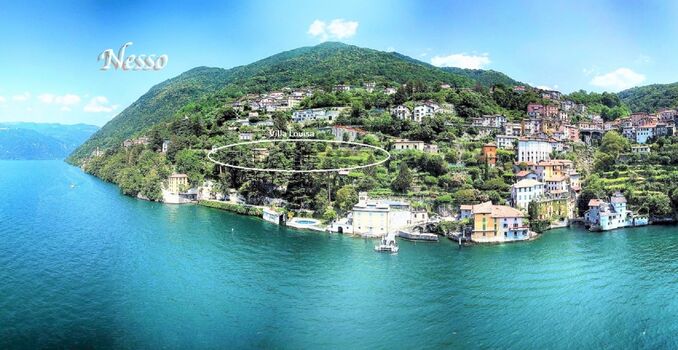 Villa mit Traumgarten nahe am Ufer vom Comersee