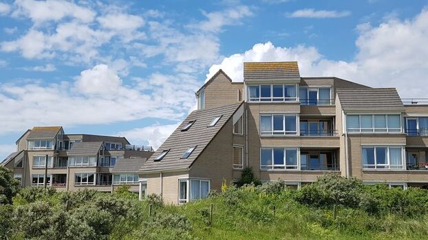 Ein Blick auf die Apartmentanlage