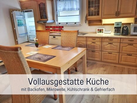 Küche mit Spülmaschiene,  Herd, komplett ausgestattet 