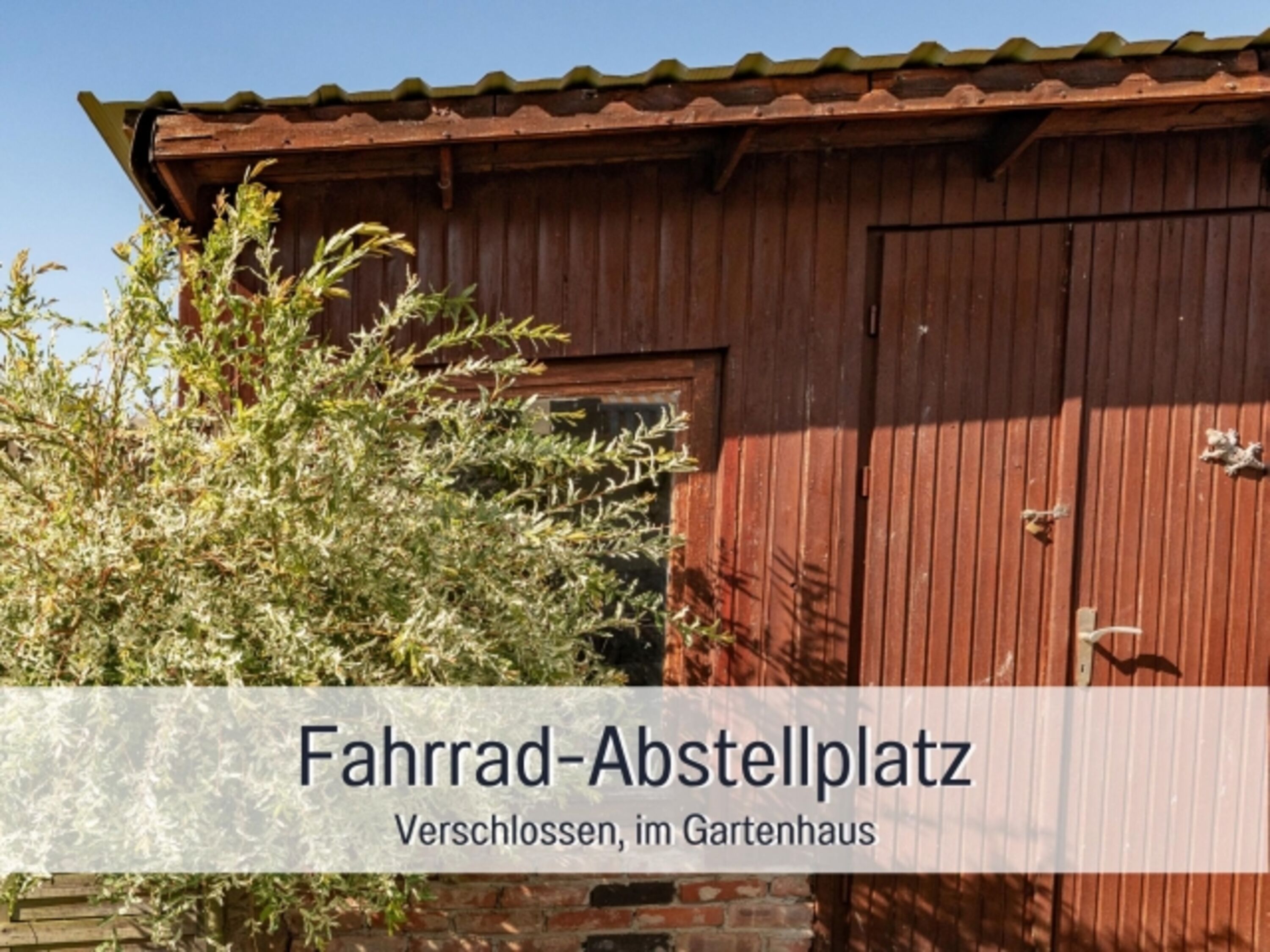 Gartenhaus für Fahrräder 