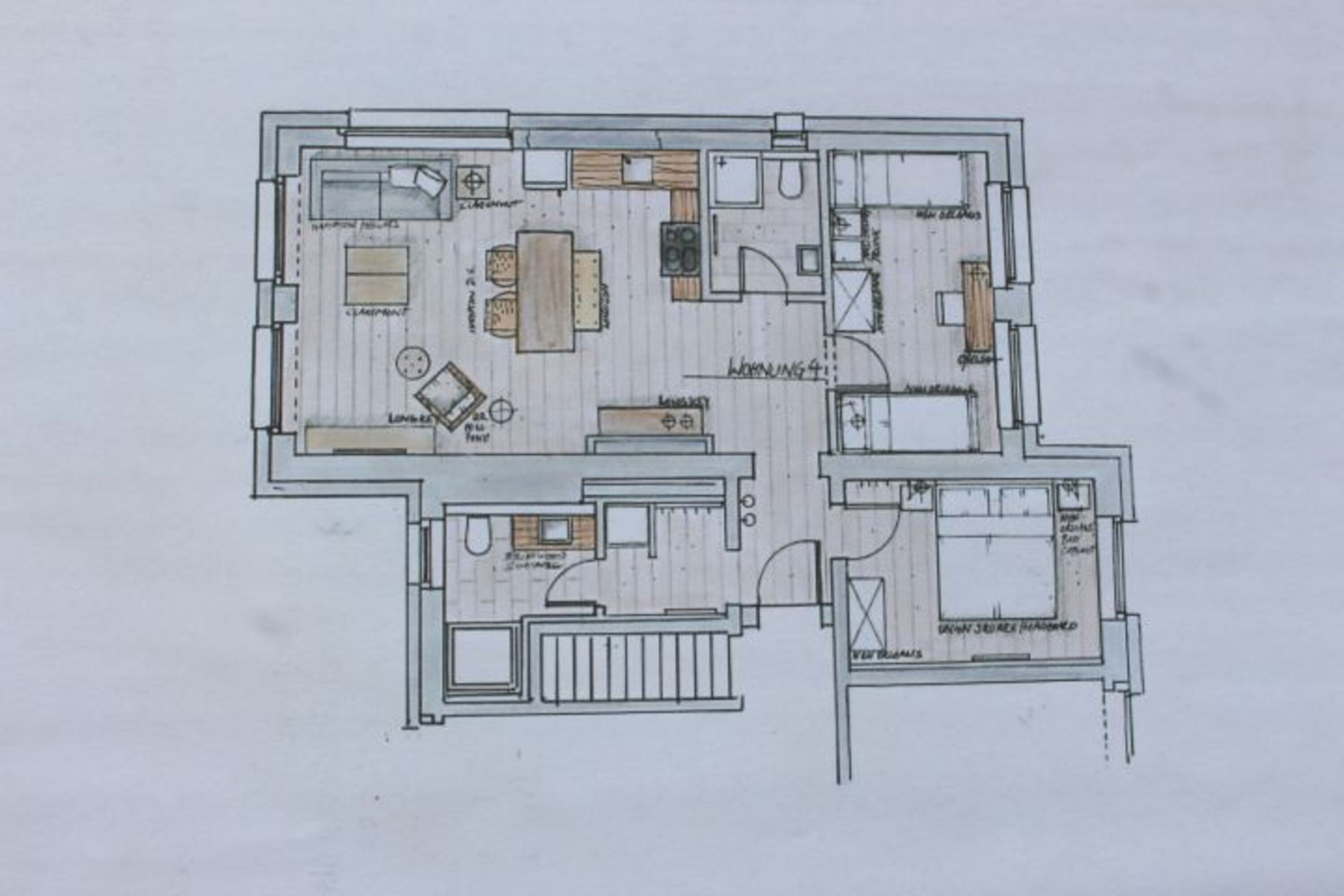 BEIDE Schlafzimmer haben Doppelbetten