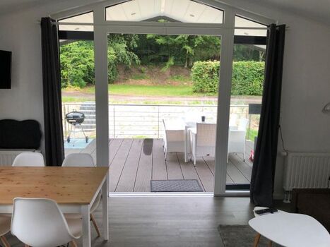 Blick auf die T die Terrasse 