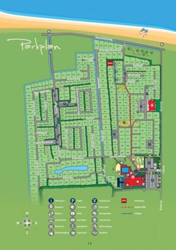 Parkplan mit Lage des Hauses