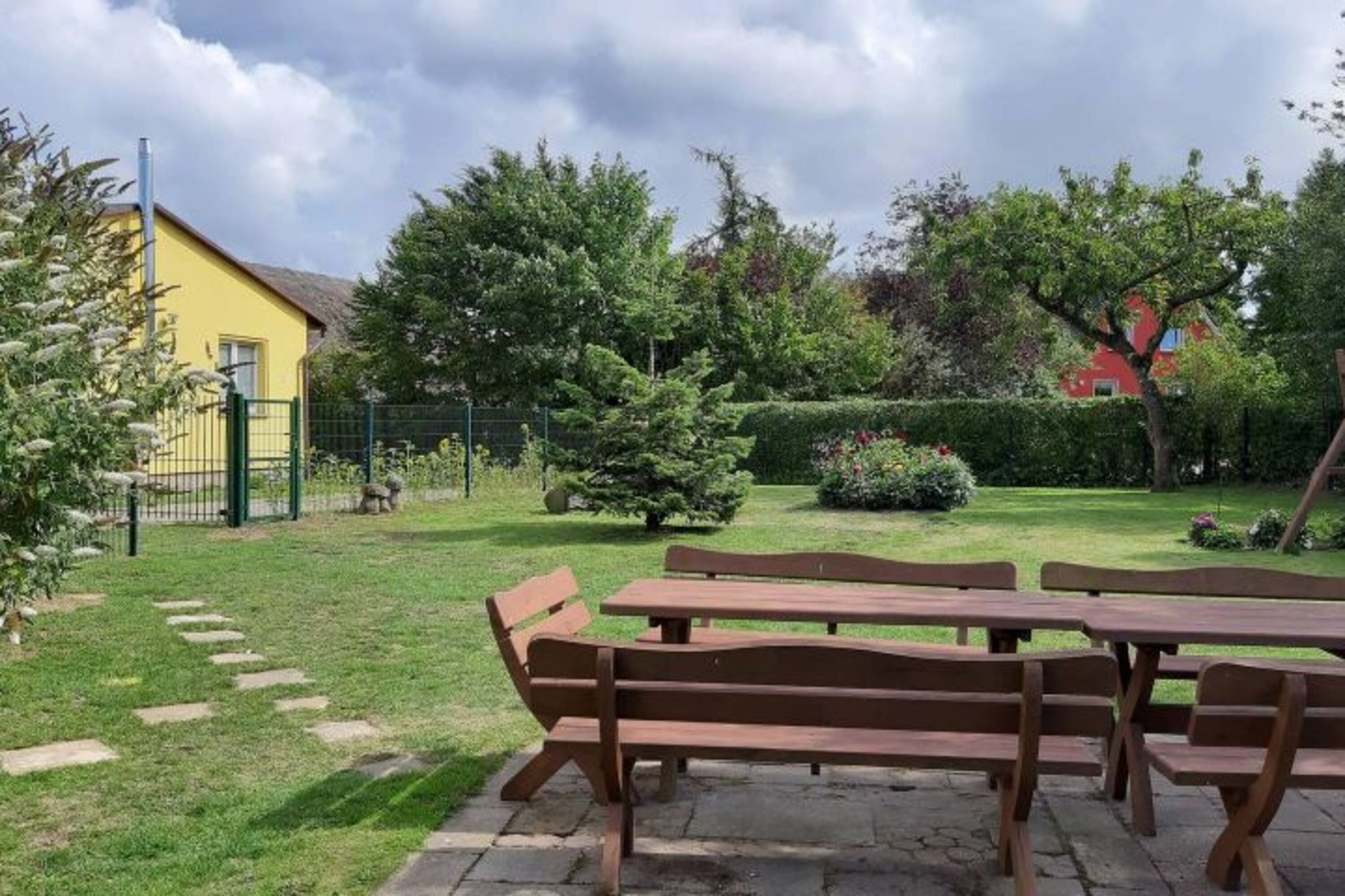 eingezäunter Garten