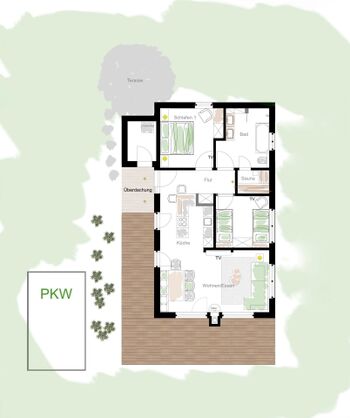 Grundriss der Villa Hempen