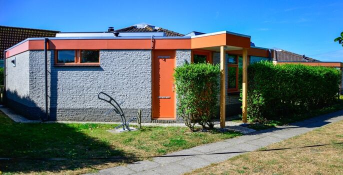 überdachter Eingang