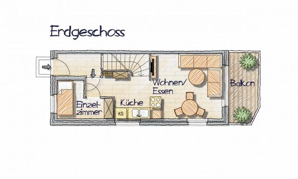 Zweite Heimat - das „Oberdeck” (EG) im Überblick