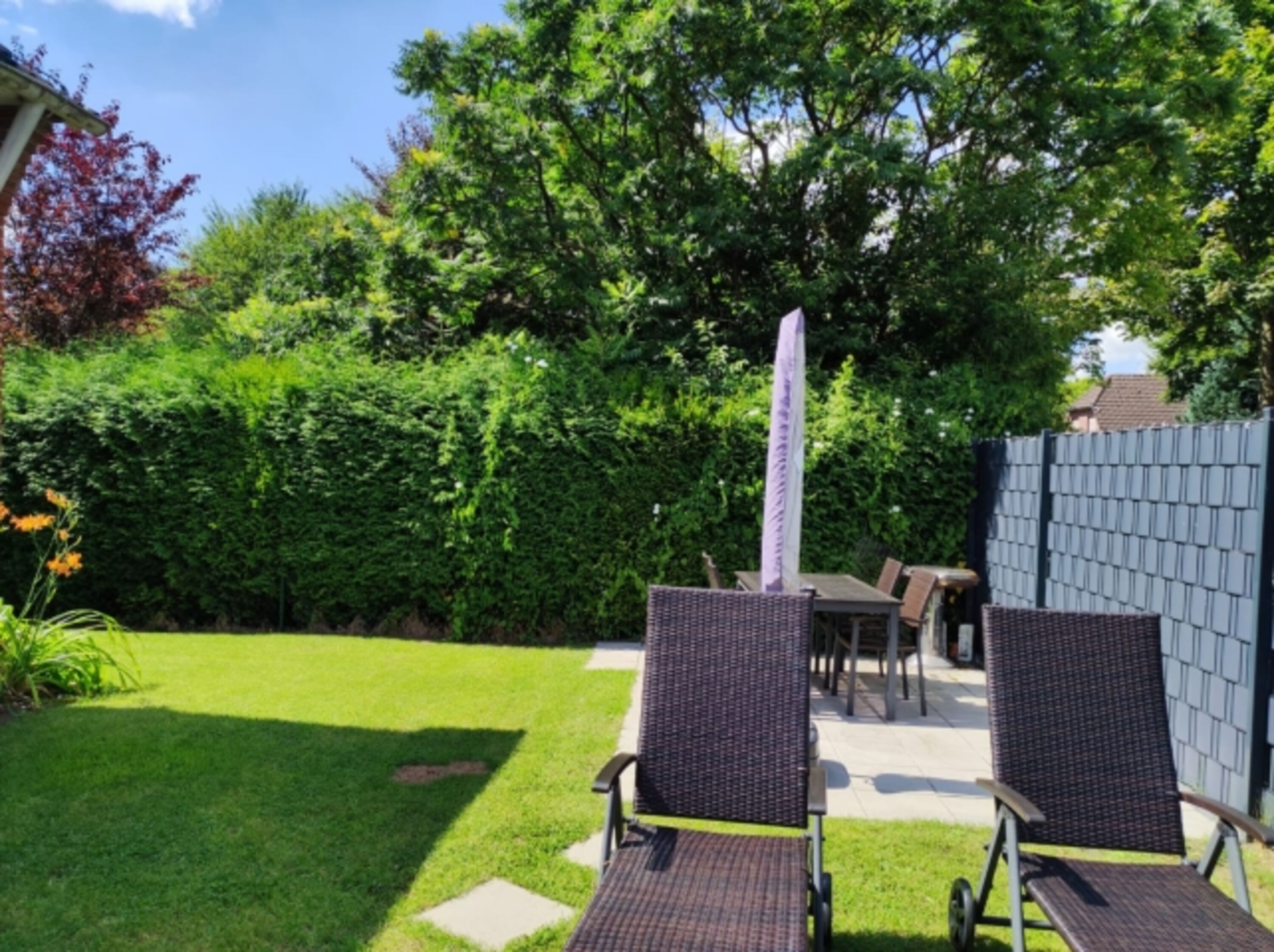 Garten eingezäunt