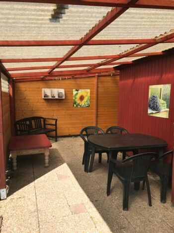 Überdachte Terrasse