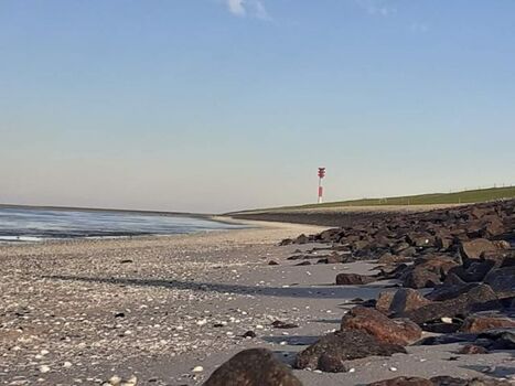 der Strand zum spazieren gehen 