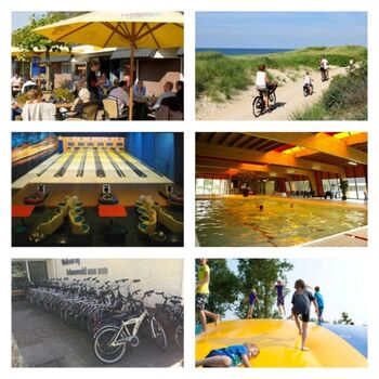 Restaurant, Bowlingbahn, Fahrradausleih, Schwimmbad, Airtrampoline und noch mehr!