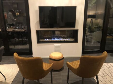 Gaskamin im Wohnzimmer