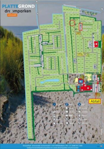 Lageplan Park, roter Kreis = Lage des Hauses