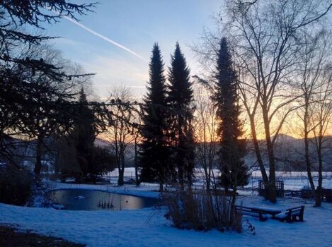 Abendstimmung auf dem Hof