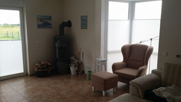 Wohnbereich mit Kamin