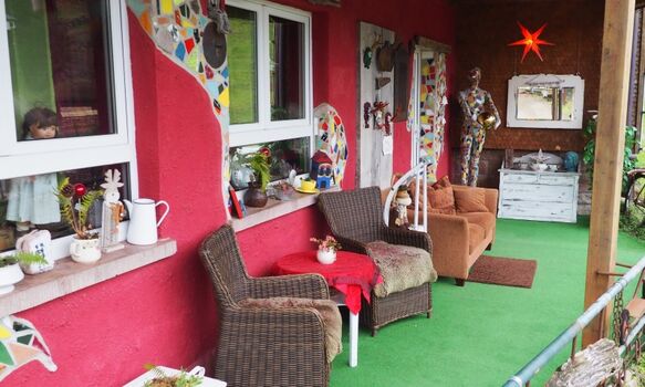 Unsere Terasse unten