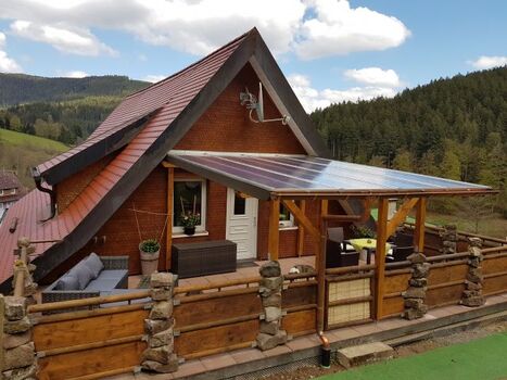 ein Blick auf die Terasse