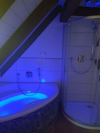 natürlich gibt es im Bad auch eine Dusche